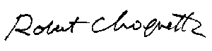 Signature de Robert Choquette